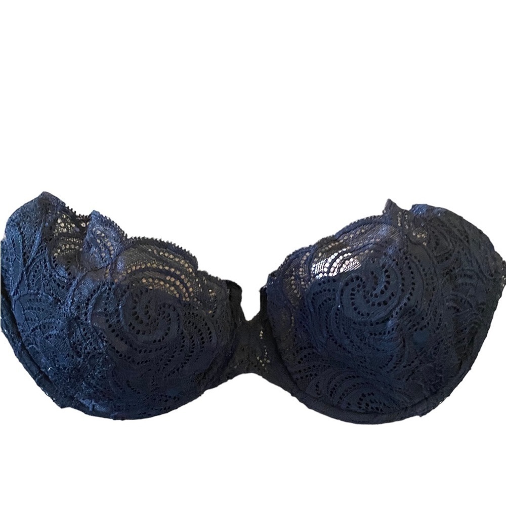 Victoria secret black lace push up no padding bra Underwire Sexy Lingerie goth